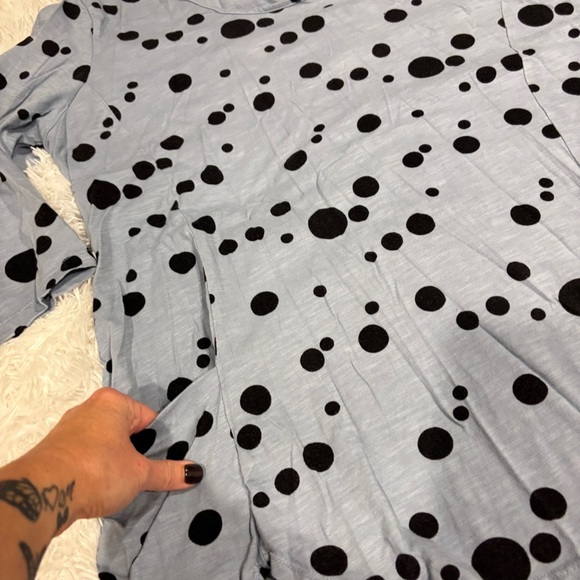 Prairie Cotton USA-Made Polka Dots All Cotton Tunic ~ Size Large - Picture 6 of 10